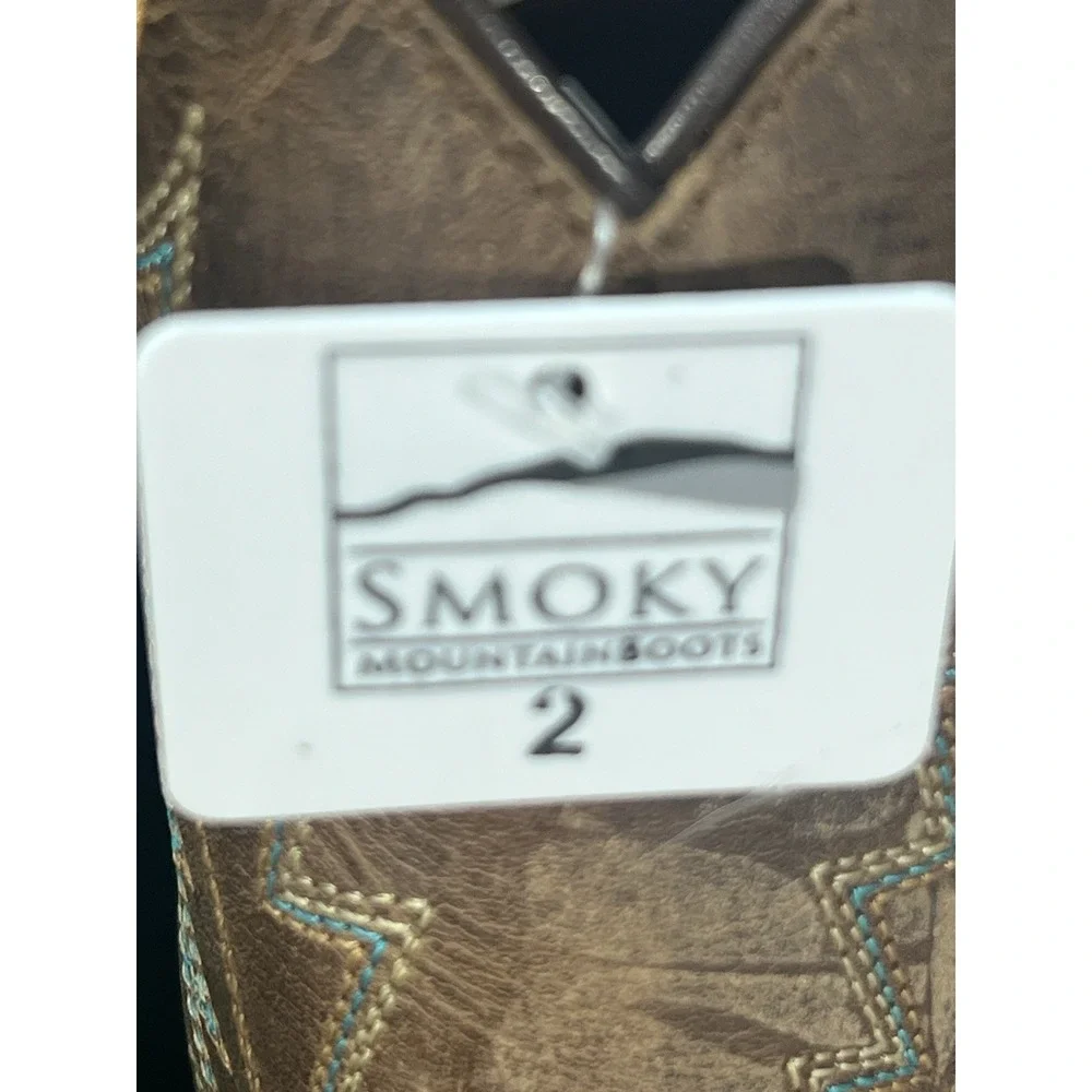 Smoky Mountain Kids Jesse Sq Toe Boots Size‎ 2